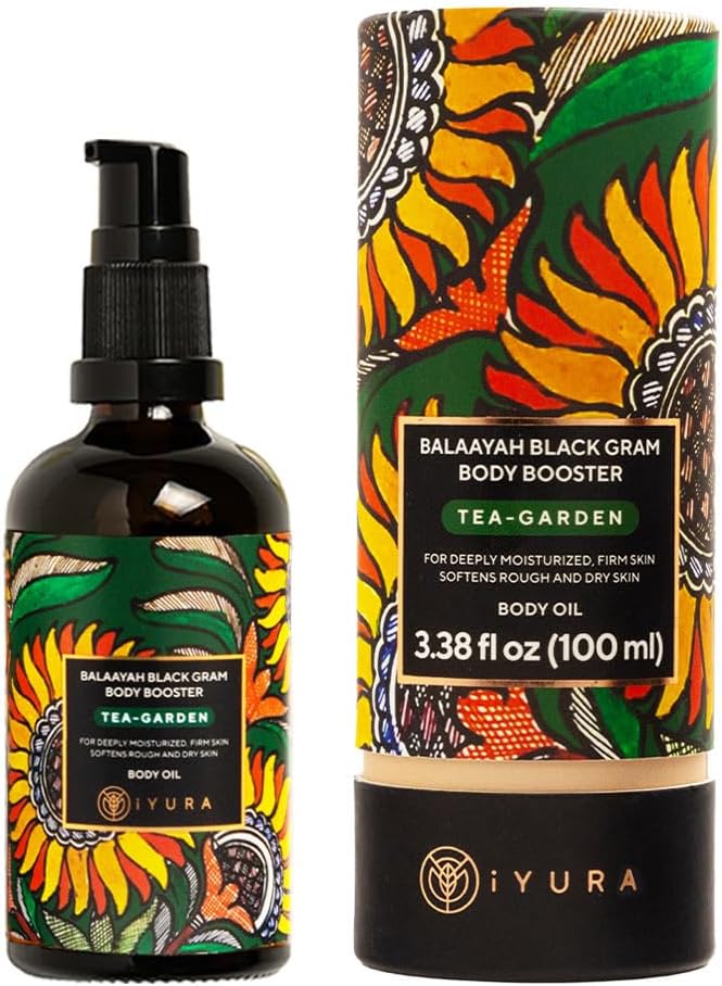 Balaayah Balaayah Black Gram Body Booster Oil - Tea-Garden Blend | Ayurvedic Massage & Moisturizing Body Oil | Luxurious, Fast-Absorbing & Non-Sticky | 3.38 fl oz