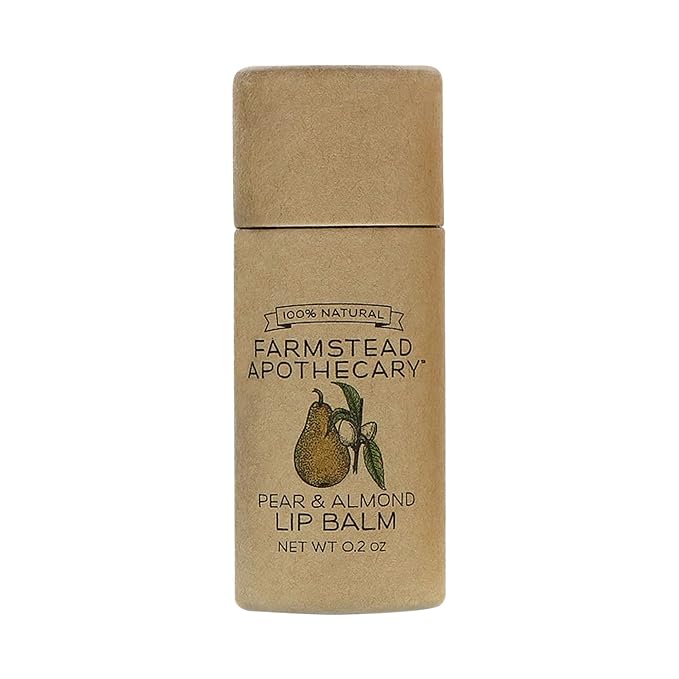 Farmstead Apothecary Lip Balm (Pear & Almond, 1 Pack)