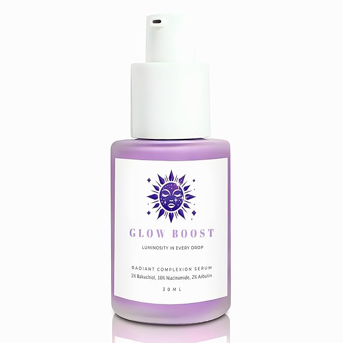 SC Sapphire's Glow Boost Bakuchiol Serum | Bakuchiol Retinol Alternative | 10% Niacinamide | 4% TXA, Peptides | Plant-based Facial Serums for Aging Skin, Puffiness, Wrinkles, & Fine Lines