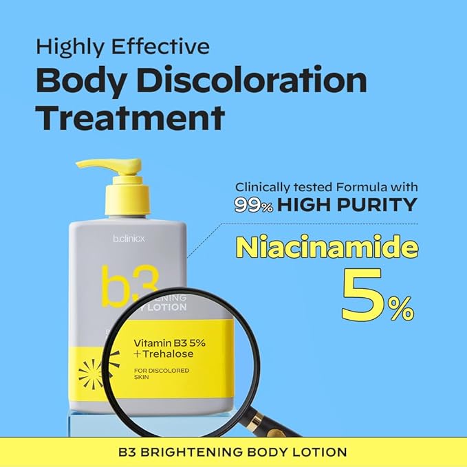 Niacinamide 5% Brightening Body Lotion (10.14 fl oz / 300ml) – Even Skin Tone Antioxidant-Rich Lotion for Women, Vitamin C Lotion for Radiant Skin, Body Moisturizer, Korean Skincare
