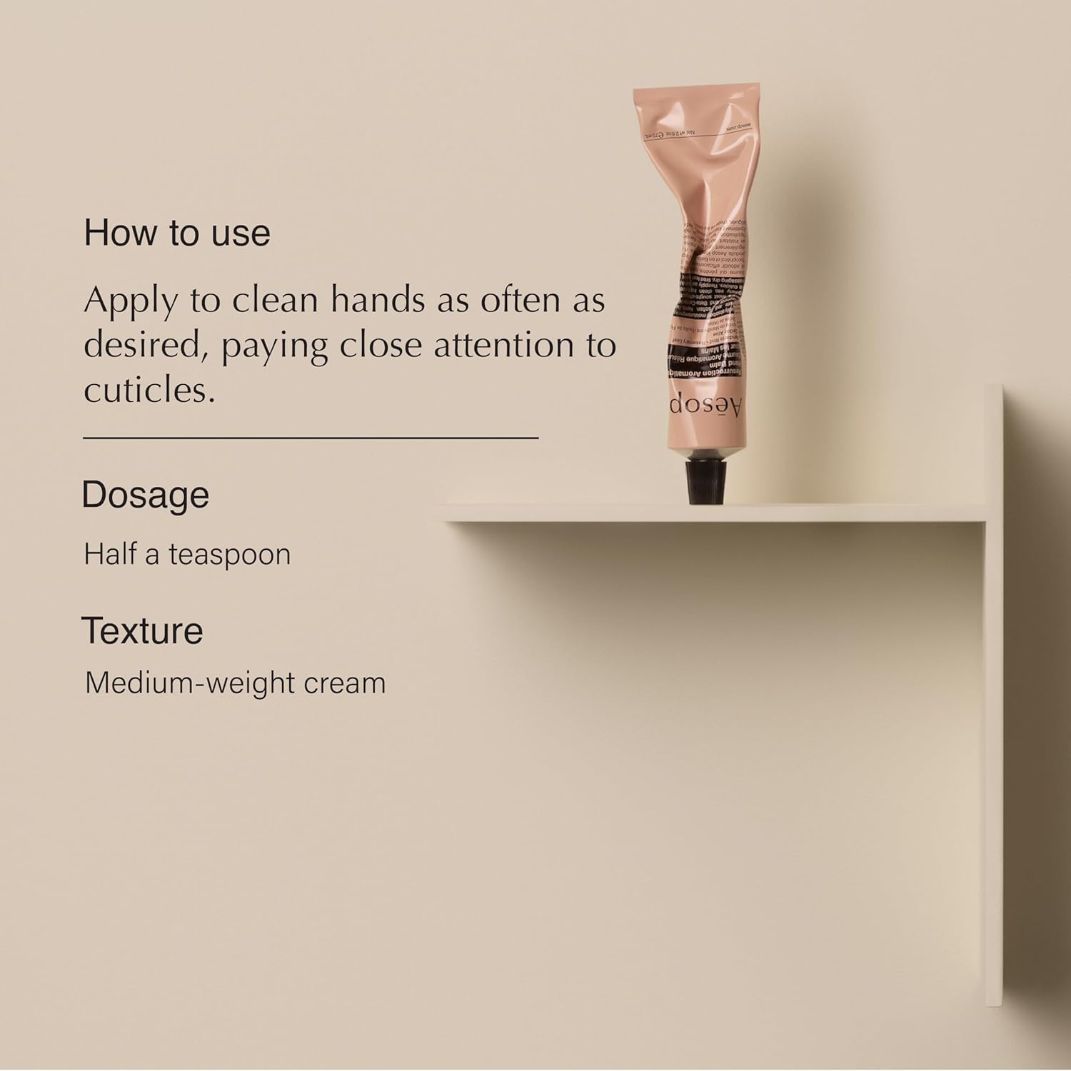 Aesop Resurrection Aromatique Travel Size Hand Balm | Lotion with Sweet Almond and Macadamia Nut to Nourish Dry Hands | 2.4 oz / 75mL (Pack of 2)