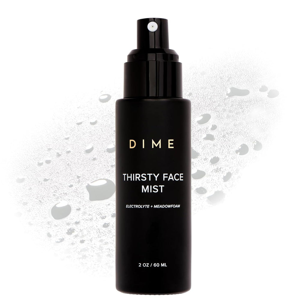 Dime Beauty Thirsty Face Mist with Electrolytes, Meadowfoam, and Sea Buckthorn, Hydrating Facial Spray, 2 oz / 60 ml