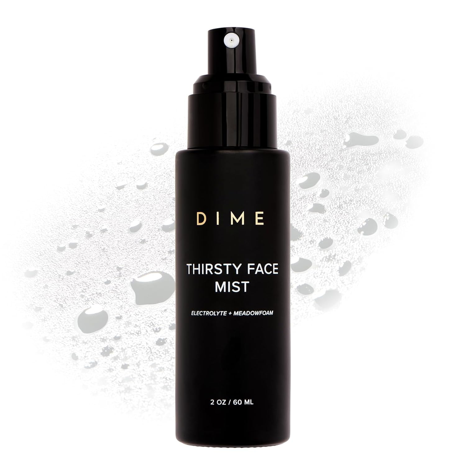 Dime Beauty Thirsty Face Mist with Electrolytes, Meadowfoam, and Sea Buckthorn, Hydrating Facial Spray, 2 oz / 60 ml