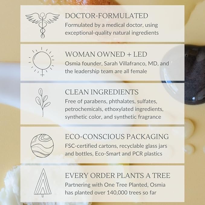 Osmia Skincare - Natural Night Body Oil | Borage Seed, Kukui, Lavender Oils | Nourish, Soothe, Fortify | Clean Beauty For Healthy Skin (1 fl oz | 30 ml)