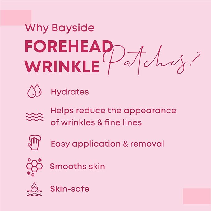 Forehead Wrinkle Patches | Non-Invasive Reusable Skin Care Solution | Fine Lines and Wrinkles Smoothing | Pairs with Eye Patches and Face Tape | Long-Lasting Skin Pads for a Smoother Look | Pack of 2