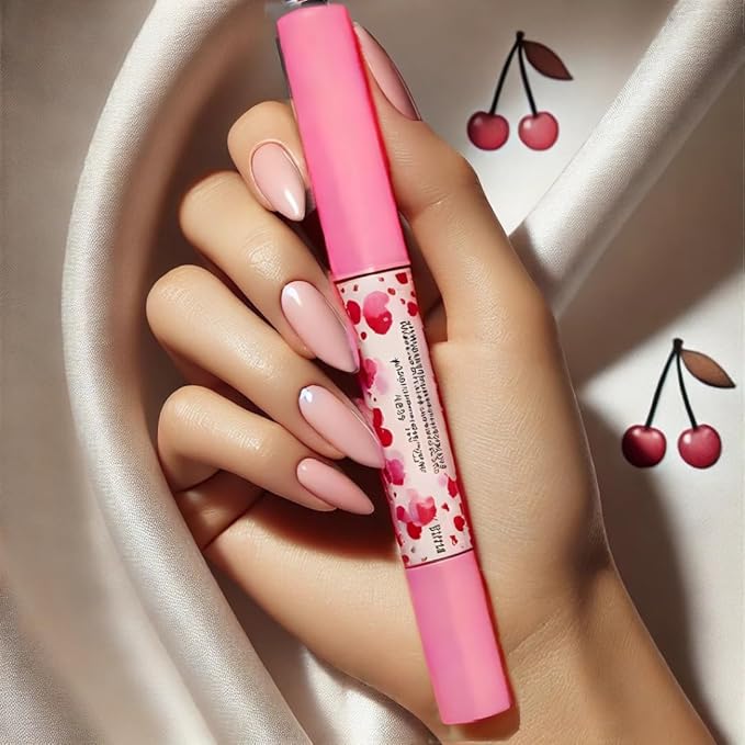 Vegan Natural Instant Growth Fast Growing Cuticle Oil Pen Nail Grower Nail Treatment for Dry, Damaged Cuticles Nail Grower Nail Strengther for Damaged Nails Refillable with Vitamin E, Jojoba Oil