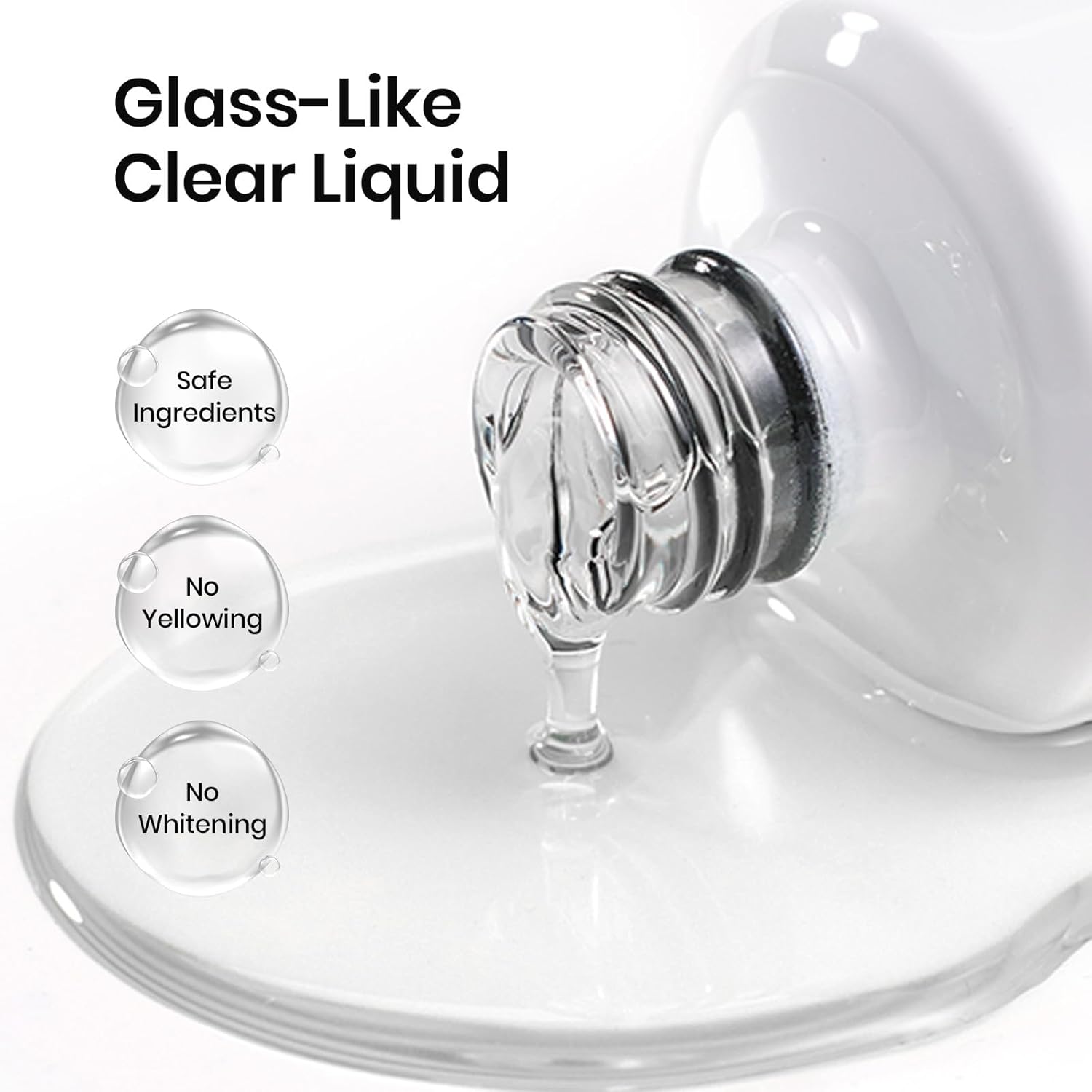 Beetles 15ml Gel Base and Top Coat Set HEMA Free, TPO Free Top Coat Gel Nail Polish & Base Clear Glossy Long Lasting No Wipe Soak Off Upgraded Safe Low-Sensitivity, No More Damaged Gifts for Women