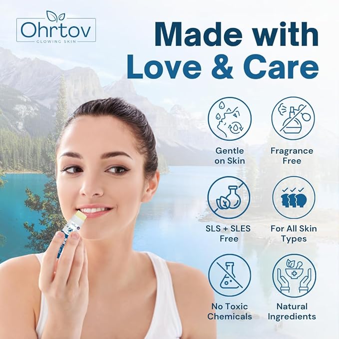 Beef Tallow Lip Balm – Natural Tallow Beeswax Chapstick – Hydrating Moisturizer Grass Fed Bison Tallow Balm Lip Care – Soothes Chapped, Dry Lips, Sensitive Skin – Long Lasting & Vitamin Rich USA-Made