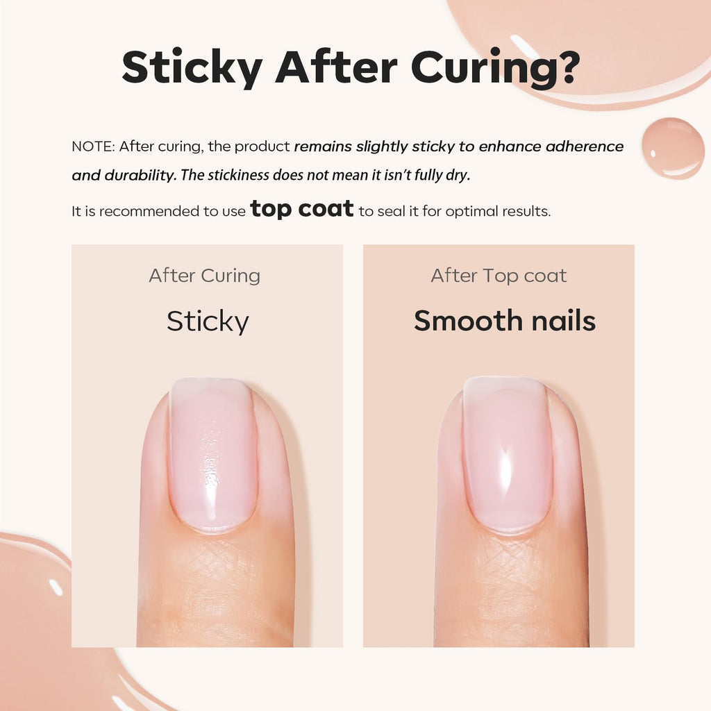 modelones 8-in-One Builder Nail Gel, Neutral Nude Builder for Thickening, LED Lamp Cured Hard Strengthener Extension Color Base Rhinestone Glue Gel Polish in a Bottle for DIY Home Salon