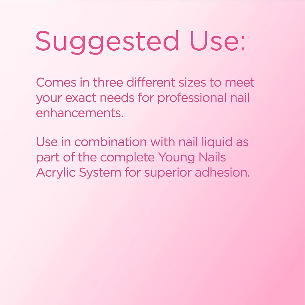 Young Nails Acrylic Core Powder - Self-Leveling Acrylic Nail Powder, Clear Nude Pink White Acrylic Powder for Nail Extenstion, Professional Grade, Superior Adhesion, Color - French Pink, 660g