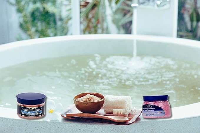 Malki Dead Sea Products Aromatherapy Frankincense Bath Salts - 500g | Soothing Bath Experience with Frankincense Oil | Stress Relief & Relaxation | Dead Sea Bathcare's Aromatherapy Blend