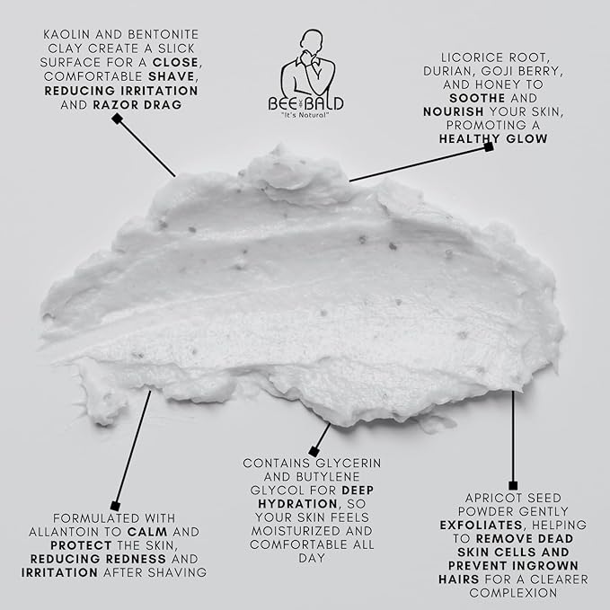 Bee Bald CLEAN - Daily Cleanser for Face and Head - Premium Facial Cleanser for Men and Women, Refreshes and Thoroughly Cleans - 4 fl Oz (Pack of 2)