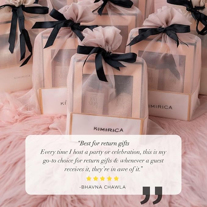 Nothing But Love Gift Set | Romantic Bath & Body Care Kit with Gardenia & Jasmine Fragrance | Includes Body Wash, Lotion & Loofah | Ideal Valentine’s Gift for Women & Men