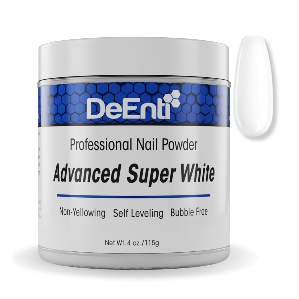 Acrylic Nail Powder, 4oz Bright White Acrylic Powder Dip for Nails, Long Lasting Salon Quality, Bubble Free Professional Manicures, Fake Nails, Carving & Extensions