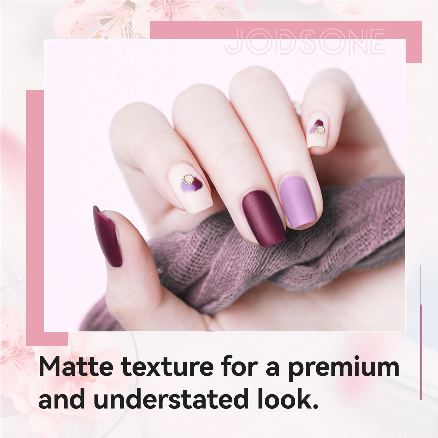 JODSONE 3 Bottles of Top Coat Matte Top Coat Base Coat Set Soak off Salon Use Home DIY Nail Gel