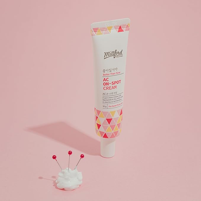 AC Acne Care Kit Clean & Treat - On-Spot Cream, 30 g., Zinc Oxide 10%, Niacinamide 2% & Triple Daily Toner, 200 ml, AHA/BHA/PHA