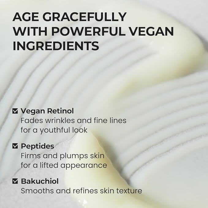 [SKIN&LAB] Retinol Repair Serum | Contains Vegan Retinol, Bakuchiol and Peptides| For Reduce Wrinkles & Fine Lines, Smoothing | Daily Facial Essence | For Sensitive Skin Type | 1.01 fl.oz