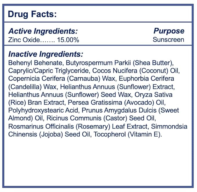 Dermatone Mineral Lip Balm SPF 30 | Moisturizing, Reef Safe, Oxybenzone Free | Jojoba Oil, Avocado Oil, Vitamin E | Zinc Oxide Lip Balm with SPF 30 | 0.15 oz (3-Pack)