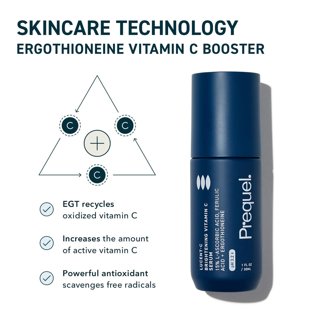 Skin Lucent-C, Vitamin C Serum for Face. Professional Facial L-Ascorbic Acid, Ferulic Acid Formula with Niacinamide. Clinical Skincare for Luminous Firm Skin. 1oz Pump