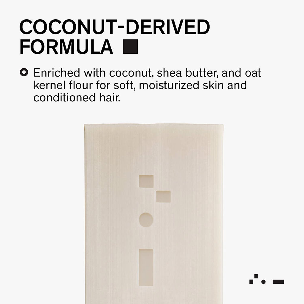 Bravo Sierra Tonka Bean & Lemon Body Bar, 3-Pack - All-In-One Multifunctional Cleanser with Coconut, Shea Butter & Oat Flour for Face, Hair, Body & Healthy Hair, 7 oz