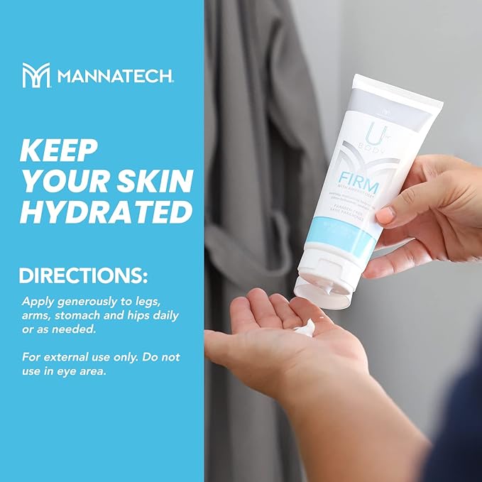 Mannatech Moisturizing Body Cream, Firm with Ambrotose 6oz. Moisturizer for Dry Skin, Refresh, Hydrates, and Softens Whole Body, Mild Formula, Paraben-Free, Moisturizing Cream For All Skin-Types