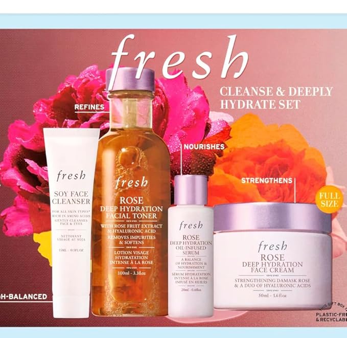 fresh Cleanse & Deeply Hydrate Set, Pink