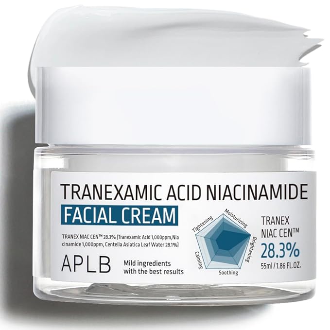 APLB Tranexamic Acid Niacinamide Facial Cream | TRANEX NIAC CEN™ 28.3% 1.35 FL.OZ/Korean Skincare, Moisturizing, Blemish care, Helps with skin discoloration
