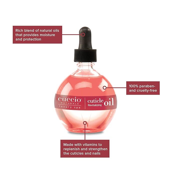Cuccio Naturale Revitalizing Cuticle /Hydrating Oil For Repaired Cuticles Overnight - Remedy For Damaged Skin And Thin Nails - Paraben /Cruelty-Free Formula - Pomegranate And Fig - 2.5 Oz
