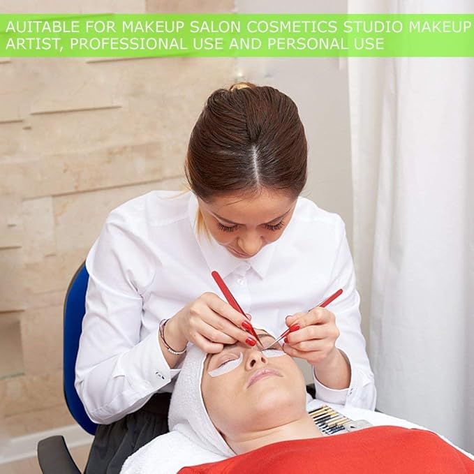 Eyelash Extension Eye Pad, 100 Pairs Under Eye Pads, Lint Free DIY False Lash Extension Beauty Makeup Hydrogel Gel Eye Patches with Transparent Cosmetic Bag