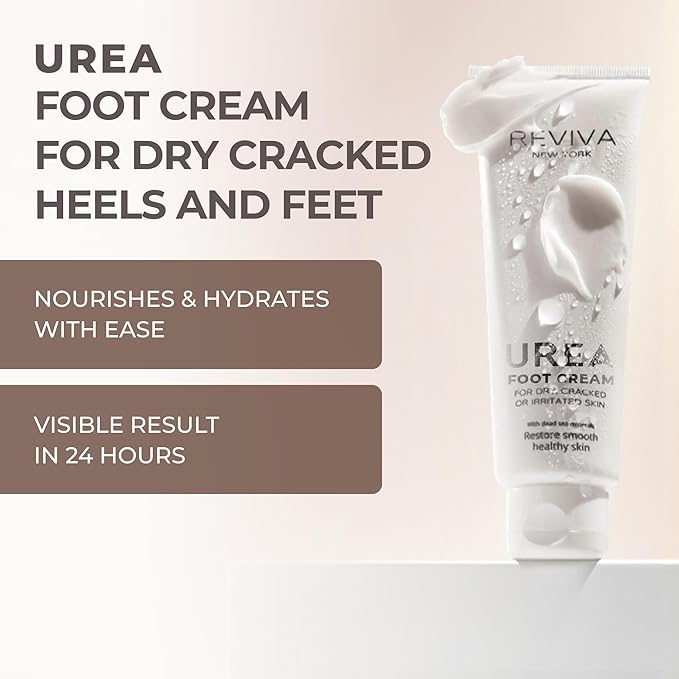 Foot Cream with Urea + Salicylic Acid & Dead Sea Minerals – Intensive Foot Cream for Dry, Cracked Heels & Feet, Callus Remover & Toenail Softener – Deep Moisturizing & Skin Repair for Cracked Feet