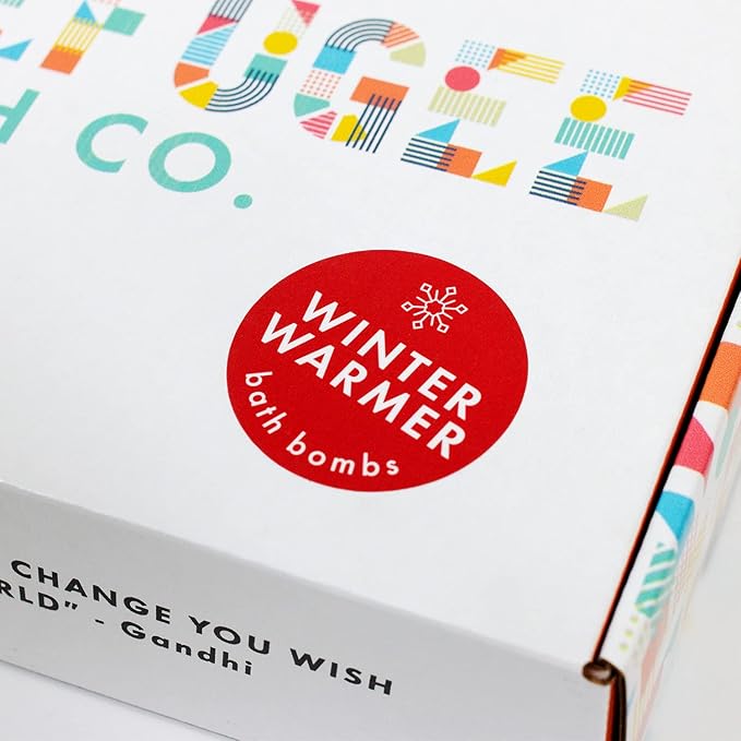 Variety Pack Bath Bombs, Winter Warmer Set, 2.5 oz, Support Refugee Employment in The USA