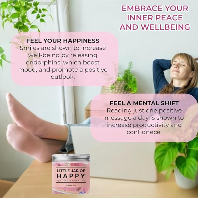 Happy Gift Set – Spa Pamper Kit, Smile Socks, Motivational Gift Box with Uplifting Quotes, Silly Sleep Mask | Self-Care Gift Box for Women, Mother's Day (Premium Gift Set)