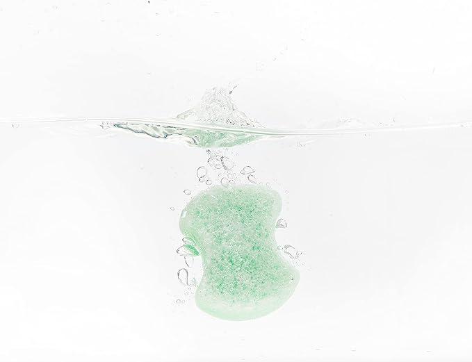 Spongeables Pedi Scrub Foot Buffer, Contains Shea Butter and Pedicure Oil for Moisturizer, Exfoliator for Soften Skin, Green Apple, 1 Count