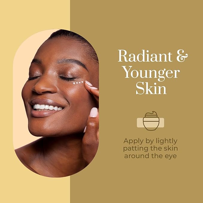 24k Gold & Collagen Under Eye Cream - Hydrating, Firming & Anti-Aging - Dermatologist Tested, Clean Beauty & Cruelty-Free Korean Skin Care for All Skin Types - 1 Fl. Oz