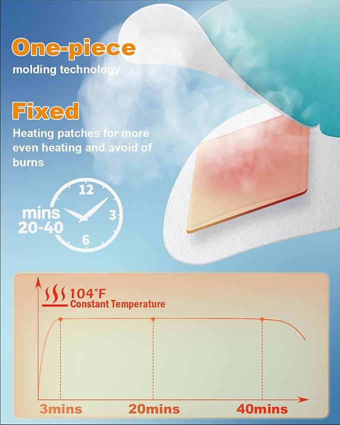 16 Packs Steam Eye Mask Lutein, Heated Eye Masks Bluebell Scent Relaxing Gifts for Women Soothing Eye Fatigue Hot Sleep Mask, Warm Eye Compress for Dry Eyes, Disposable Eye Mask for Travel Essentials