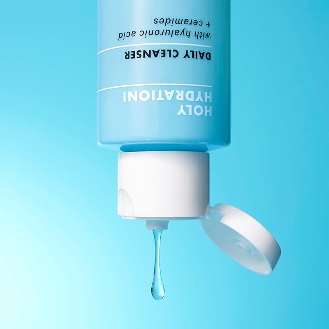 e.l.f. SKIN Holy Hydration! Daily Cleanser Mini, Face Cleanser For Washing Away Excess Oil, Impurities & Makeup, Made With Hyaluronic Acid, Vegan & Cruelty-Free