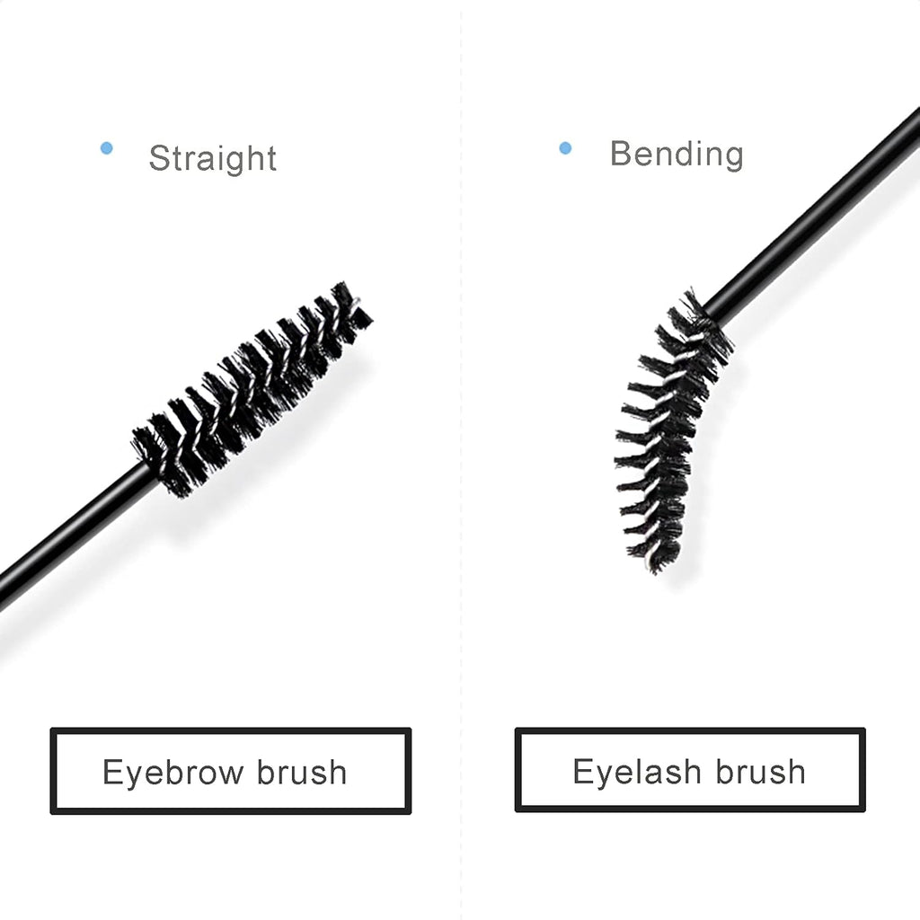 i-Laesh 20 Pcs Lash Brush Eyelash Brushes for Eyelash Extensions Spoolies Cleaning Mascara Wands Tube Diamond Disposable Makeup Tool Applicator Set Sanitary Extension Supplies (Diamond Gold)