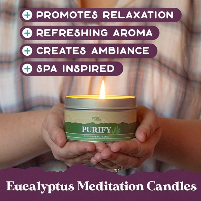 Purple Canyon Spa Gift Box for Women | Revitalizing Eucalyptus Spearmint Stress Relief Gift for Women