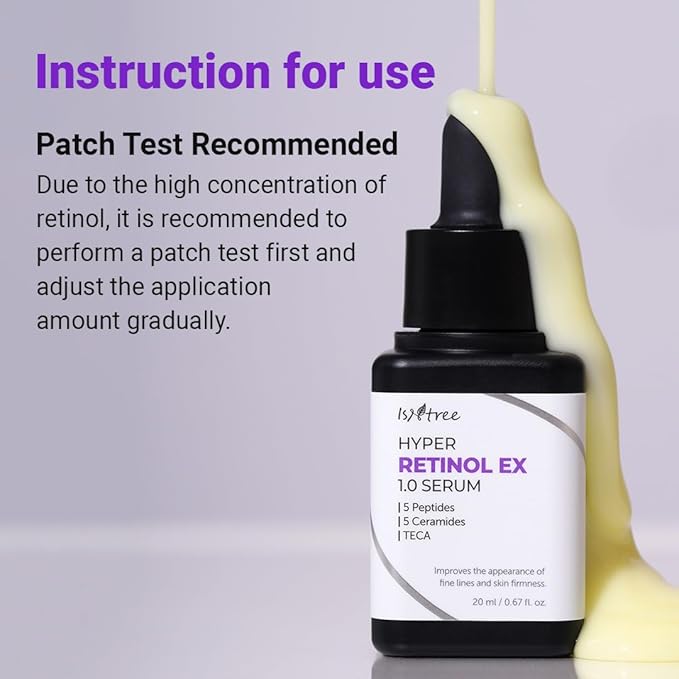 ISNTREE Hyper Retinol EX 1.0 Serum 20ml | 5 Peptides | 5 Cermaides | Helps Reduce Fine Lines