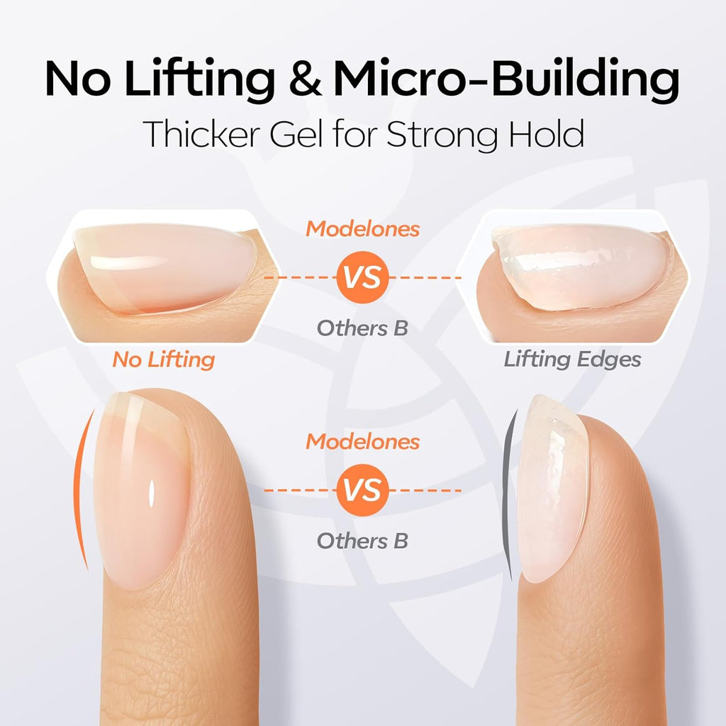 Modelones Gel Top Coat and Upgrade Silky Base, 2 Pcs 15ml Base and Top Coat Set Clear No Wipe Diamond Shine Easy Apply Gel Polish Soak Off U V LED Nail Art Home DIY Manicure Gift for Women Beginners