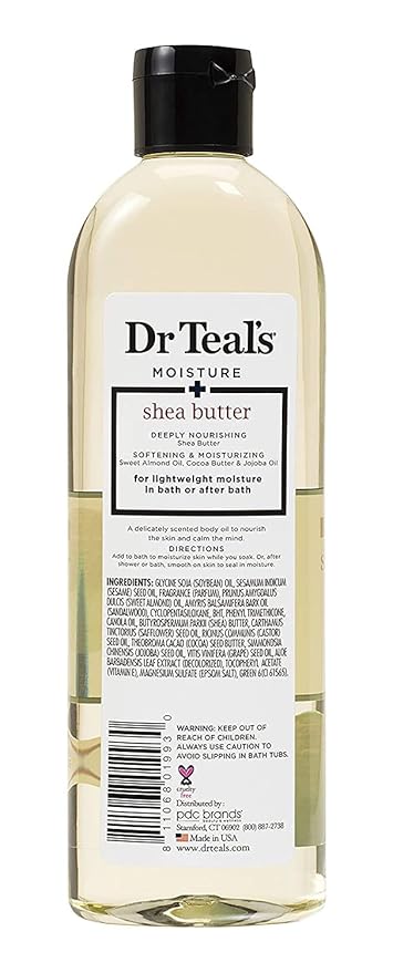 Dr. Teals Bath & Body Oil Variety Gift Set (2 Pack, 8.8oz Ea.) - Ultra Rich Shea Butter & Nourishing Coconut Oil - Essential Oils Hydrate Skin & Alleviate Daily Stress - At Home Spa Kit