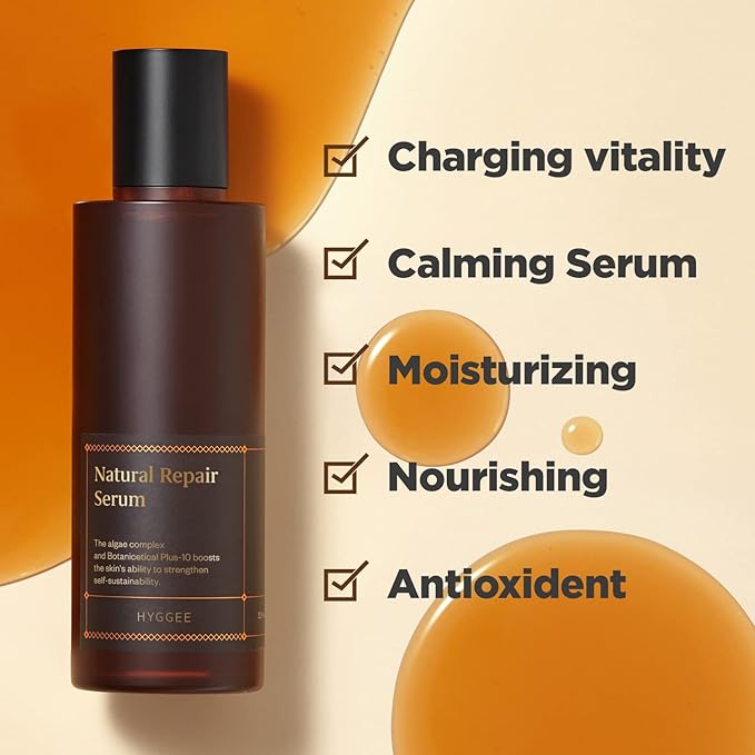 Natural Repair Serum - Hydrating & Nourishing Face Serum with Ginseng Extract - Antioxidant & Rejuvenating - Highly Concentrated Formula for Night Treatment - Skin Irritation Free, 4.05 fl.oz.