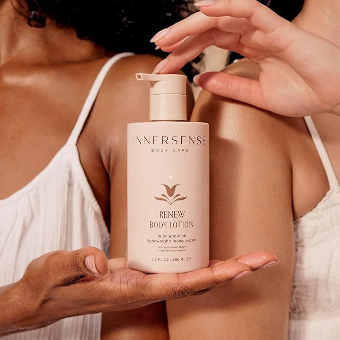 INNERSENSE Organic Beauty - Renew Body Lotion | Non-Toxic, Cruelty-Free, Nutrient-Rich Lightweight Moisturizer (8.5 fl oz | 250 ml)
