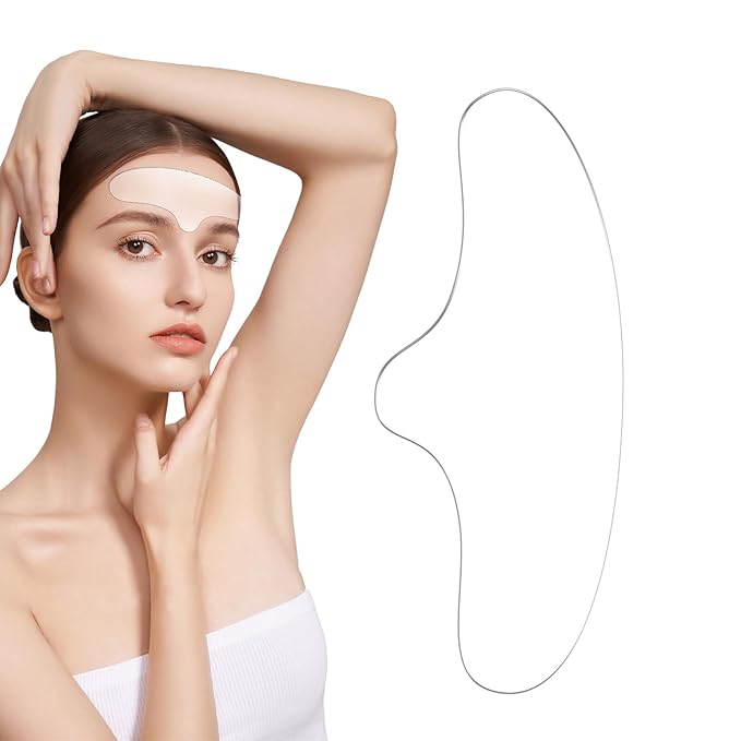 2PCS Reusable Forehead Wrinkle Patches Silicone Forehead Patches Anti-Wrinkle, Wrinkles Treatment for Wrinkles & Fine Lines, Non Invasive Reusable Wrinkle Smoothers