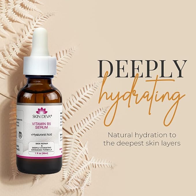 SKIN DEVA Vitamin B5 + Hyaluronic Acid Serum For Face Skin Serum Packed with B5 Relieves Perfect Vitamin Serum