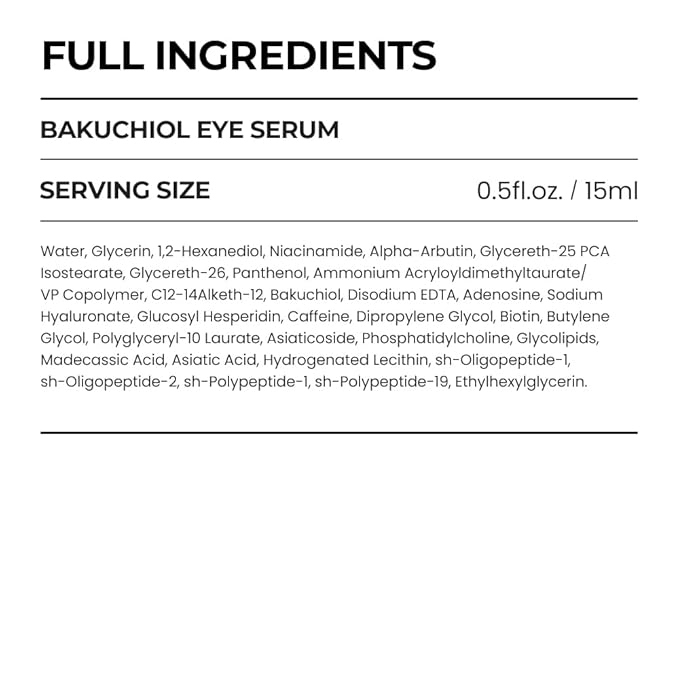 [SKIN&LAB] Bakuchiol Eye Serum with Caffeine, Roll-on Korean Under Eye Serum, Anti-Aging Wrinkle Care for Fine Lines, vegan, cruelty-free, 0.5 fl. Oz