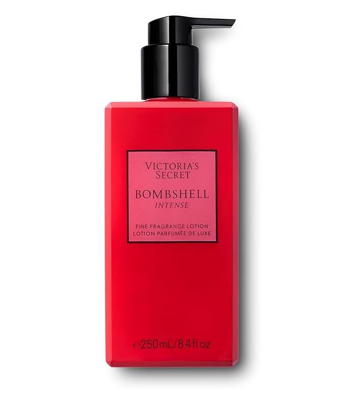 Victoria's Secret Bombshell Intense Fragrance Body Lotion, Notes of Cherry, Red Peony & Sultry Vanilla (8.4 oz)