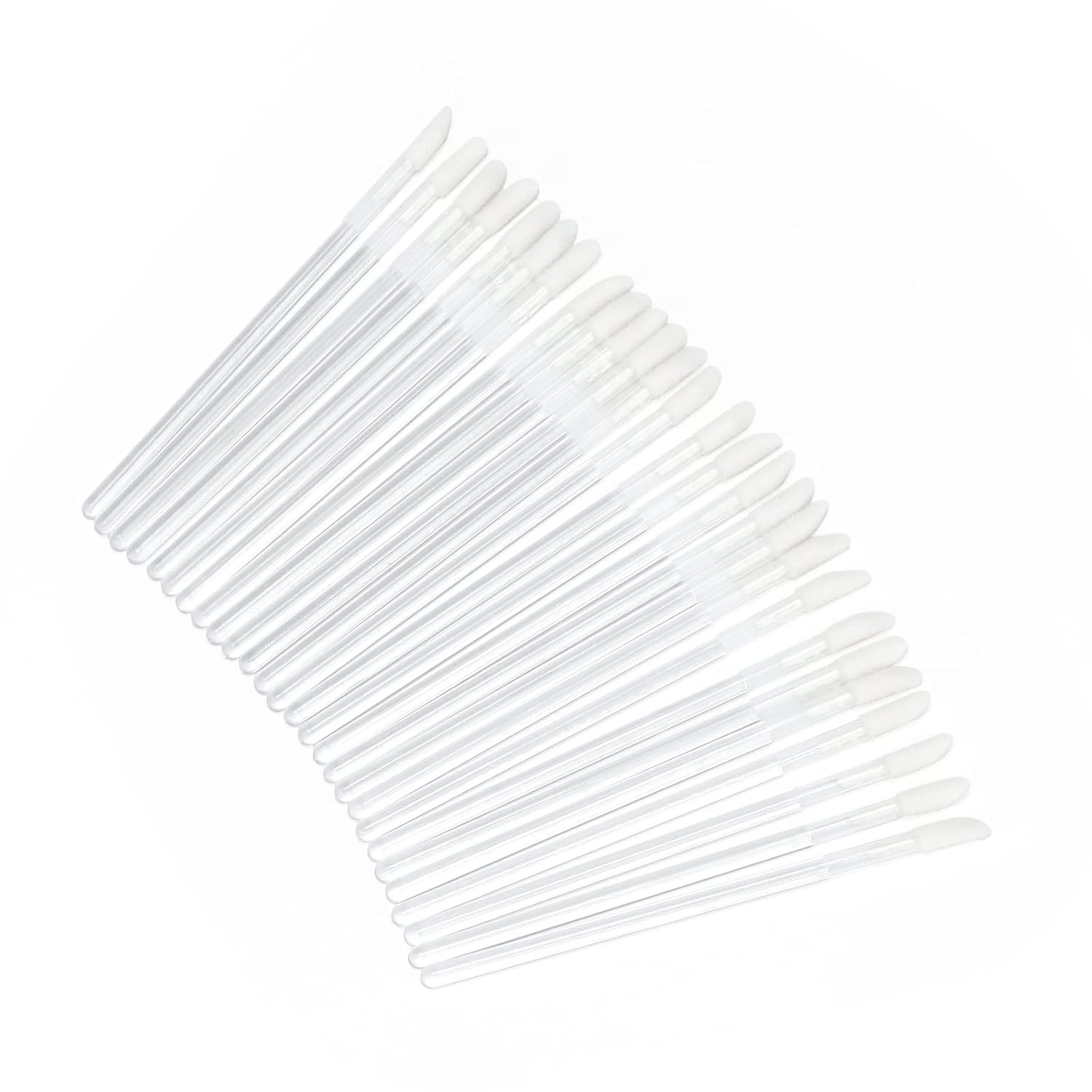 G2PLUS 200PCS Lip Gloss Applicators, Transparent Disposable Lip Brushes, Lipstick Gloss Wands Applicator Perfect Makeup Tool Kits