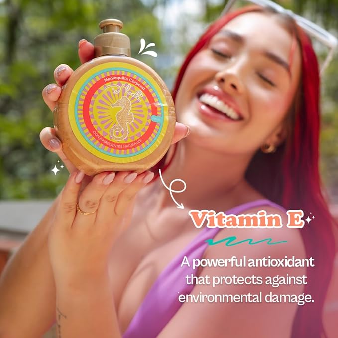 Kaba D'Luchi Body Butter Made With Natural Coconut Oil and Vitamin E, Provides Intense Nourishment & Hydration, Moisturize Skin, With Golden Glitter, 10 Oz