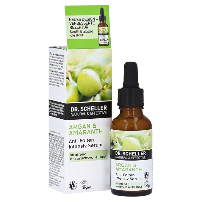 Argan Oil & Amaranth Anti-Wrinkle Intensive Serum for Firming and Demanding Skin Dr. Scheller Skin Care 1 oz Liquid